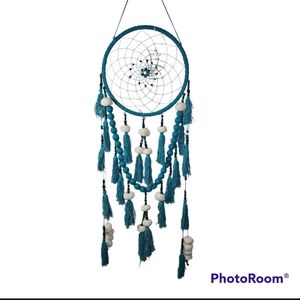 Teal World Traveler Dream Catcher